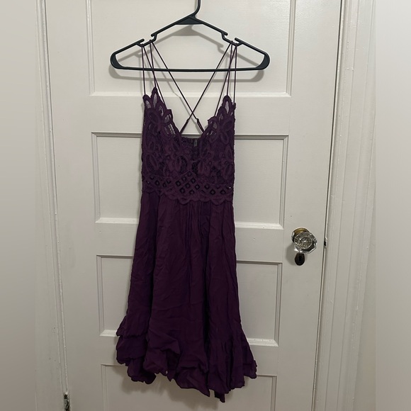 Free People Dresses & Skirts - Free People Asymmetrical Purple Dress
